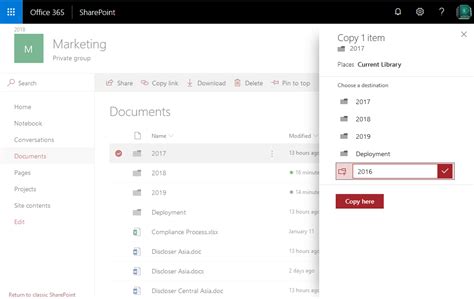 how to copy folders in sharepoint