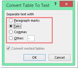 how to copy from excel to word without table