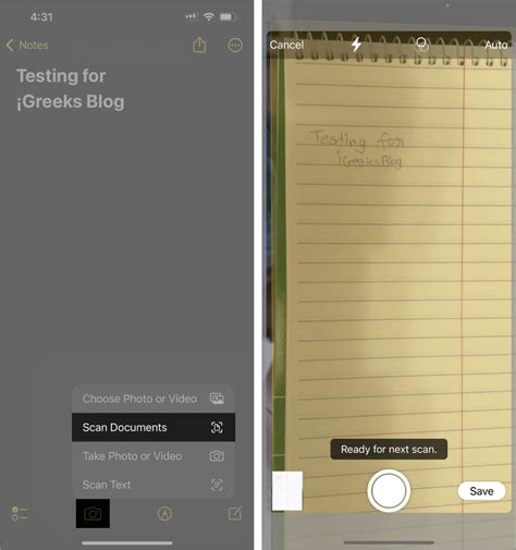 how to copy handwritten text from notes iphone