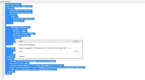how to copy html code from html file