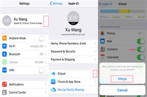how to copy icloud contacts to android