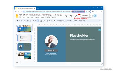 how to copy image url on google slides
