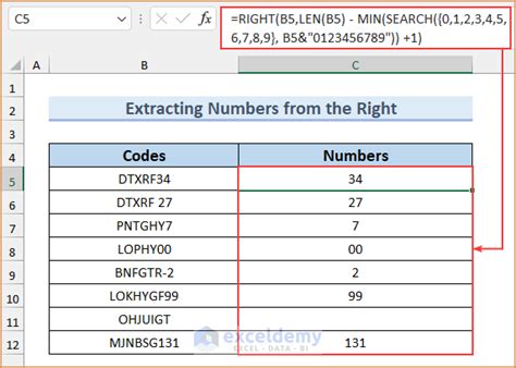 how to copy only numbers from excel cell