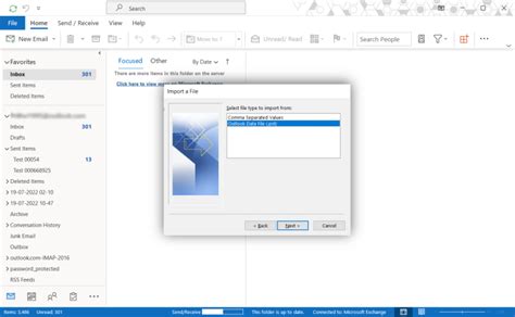 how to copy outlook folders from one computer to another