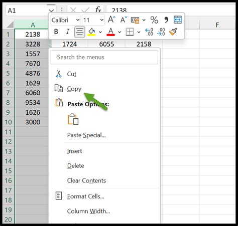 Copy Paste in Excel