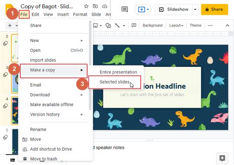how to copy slide on google slides