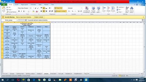 how to copy wide table from excel to word