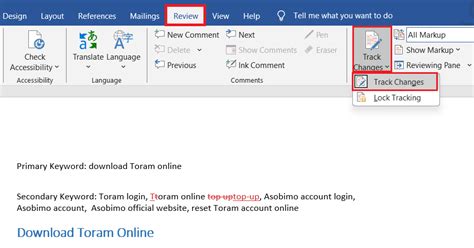how to copy word document with track changes