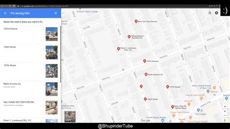 how to correct name on google map