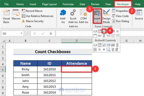 How To Count Checkboxes On Excel
