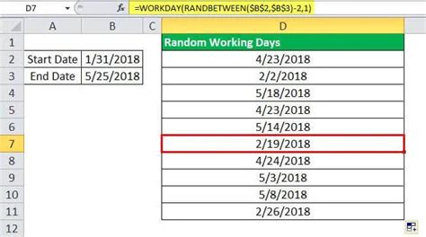 how to count consecutive days worked in excel