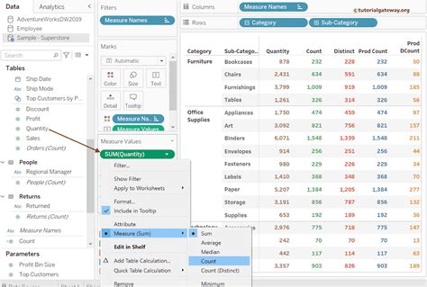 How To Count Dimensions In Tableau
