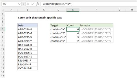 how to count letters in excel formula