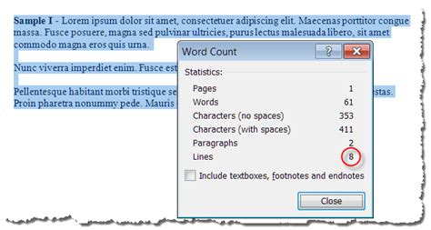 How To Count Lines In Word