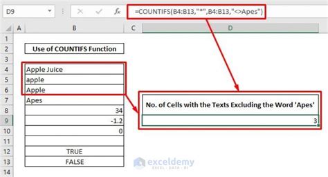 how to count multiple text cells in excel