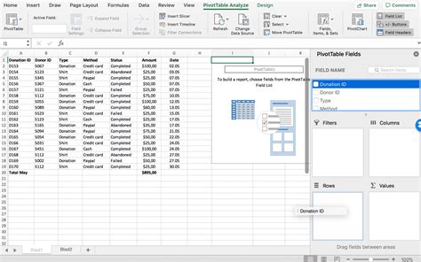how to count non blank cells in excel pivot table