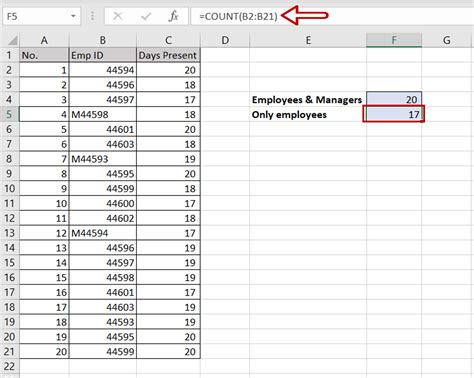how to count number of cells in excel