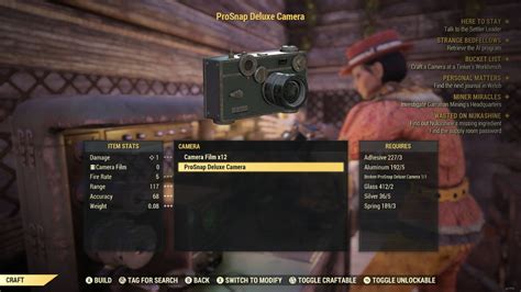 Bucket List, Fallout 76 Quest