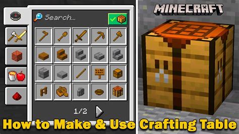 how to craft a table in minecraft