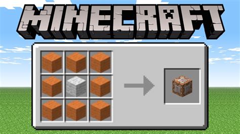 How To Craft Command Block In Minecraft Pe