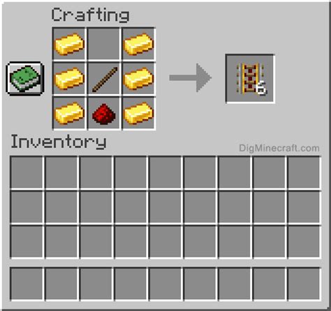 how to craft powered rails