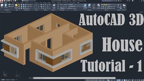 AutoCAD 3D House Modeling Tutorial 3 3D Home 3D