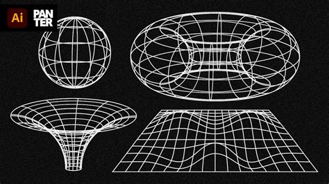 3 D Wireframe Shapes Set Vector Art &amp; Graphics