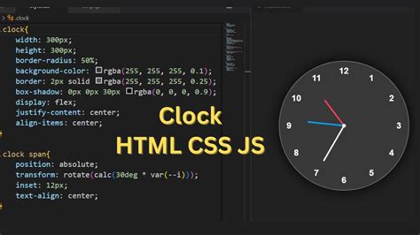 how to create a analog clock in javascript