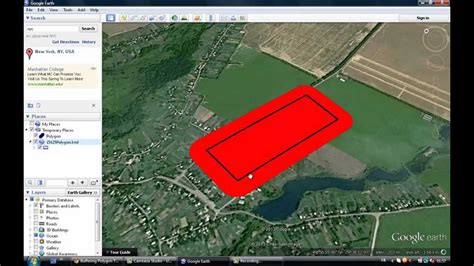 how to create a buffer zone in google earth