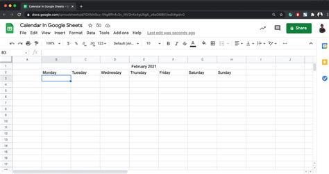 how to create a calendar in google sheets that updates automatically