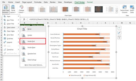 how to create a chart in excel spreadsheet