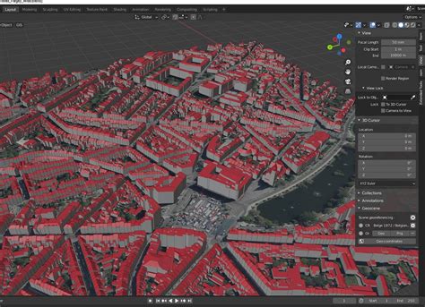 how to create a city in blender