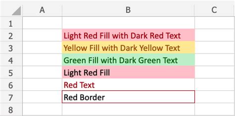 how to create a color code rule in excel