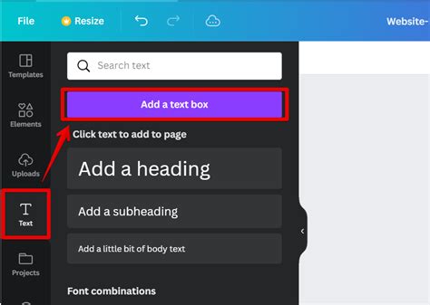 how to create a colored text box in canva