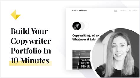 how to create a copywriting portfolio