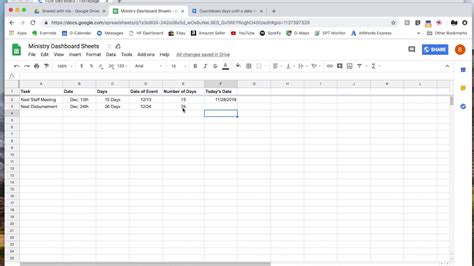 how to create a count in google sheets