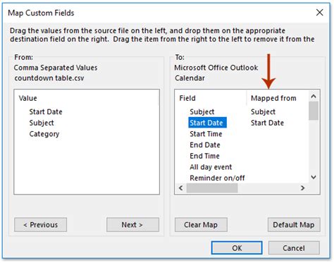 how to create a countdown timer in outlook