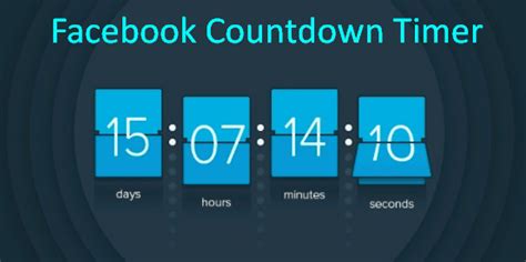 how to create a countdown timer on facebook