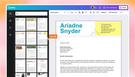 how to create a cover letter in.docs