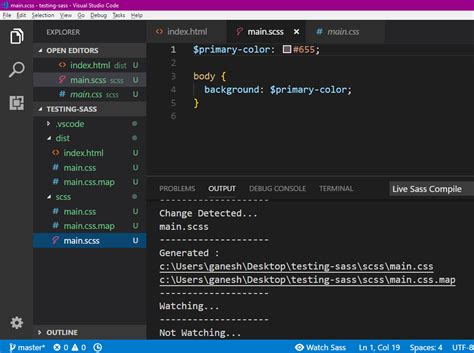how to create a css file in visual studio code