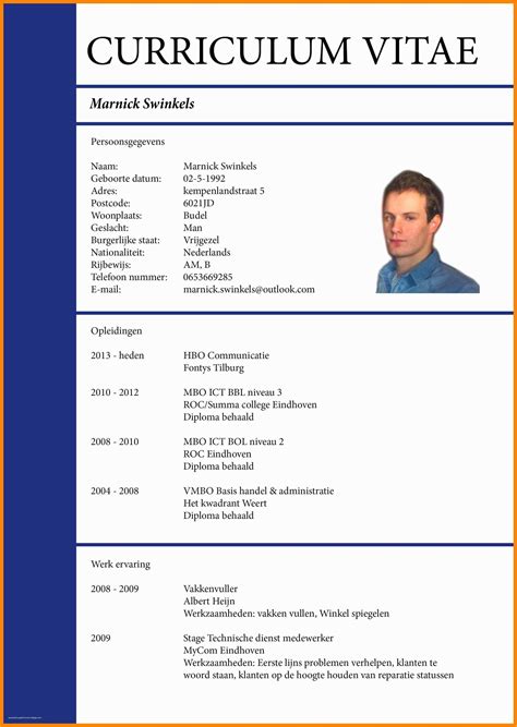 how to create a curriculum vitae in word