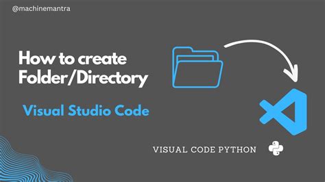 how to create a directory in visual studio code