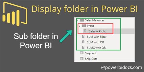 how to create a display folder in power bi