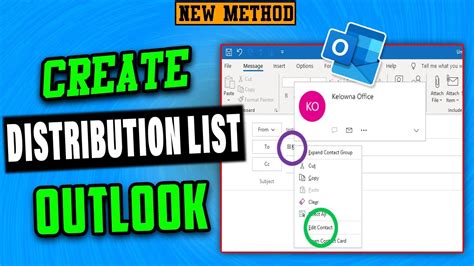 How To Create A Distribution List In Outlook Office 365