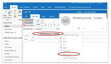 how to create a email distribution list in outlook