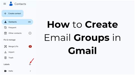 how to create a email group list in gmail