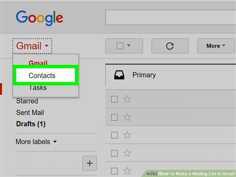 how to create a email mailing list in gmail