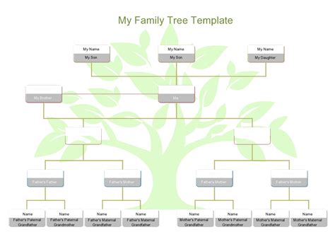 how to create a family tree template in word