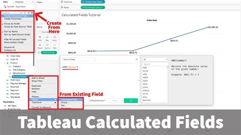 How To Create A Field In Tableau