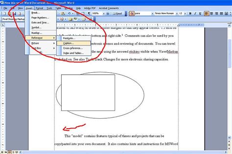 how to create a figure reference in word